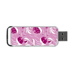 Folk Floral Pattern  Flowers Print  Portable Usb Flash (one Side) by Eskimos