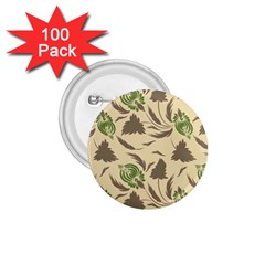 Folk Floral Pattern  Flowers Print  1 75  Buttons (100 Pack)  by Eskimos