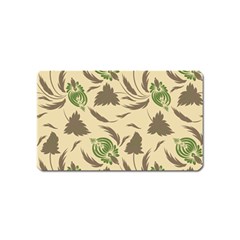 Folk Floral Pattern  Flowers Print  Magnet (name Card) by Eskimos