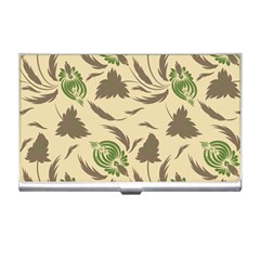 Folk Floral Pattern  Flowers Print  Business Card Holder by Eskimos