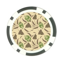 Folk Floral Pattern  Flowers Print  Poker Chip Card Guard (10 Pack) by Eskimos