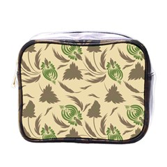 Folk Floral Pattern  Flowers Print  Mini Toiletries Bag (one Side) by Eskimos