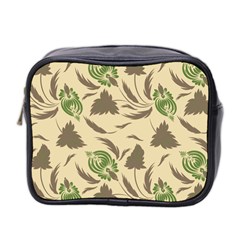 Folk Floral Pattern  Flowers Print  Mini Toiletries Bag (two Sides) by Eskimos