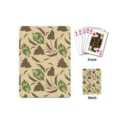 Folk Floral Pattern  Flowers Print  Playing Cards Single Design (mini) by Eskimos