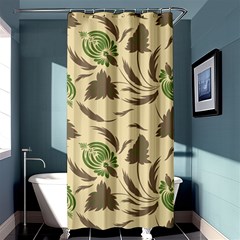 Folk Floral Pattern  Flowers Print  Shower Curtain 36  X 72  (stall)  by Eskimos