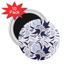 Folk Floral Pattern  Flowers Print  2 25  Magnets (10 Pack)  by Eskimos