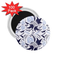 Folk Floral Pattern  Flowers Print  2 25  Magnets (100 Pack)  by Eskimos