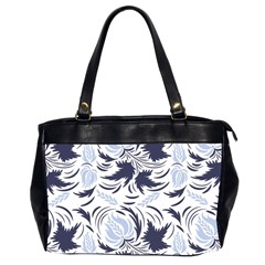 Folk Floral Pattern  Flowers Print  Oversize Office Handbag (2 Sides) by Eskimos