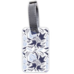 Folk Floral Pattern  Flowers Print  Luggage Tag (two Sides) by Eskimos