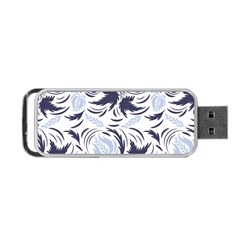 Folk Floral Pattern  Flowers Print  Portable Usb Flash (two Sides) by Eskimos