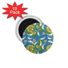 Folk Floral Pattern  Flowers Print  1 75  Magnets (10 Pack)  by Eskimos