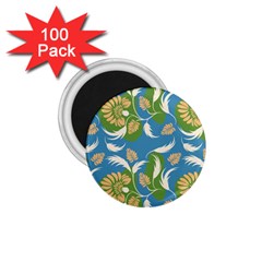 Folk Floral Pattern  Flowers Print  1 75  Magnets (100 Pack)  by Eskimos