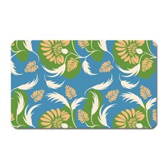 Folk Floral Pattern  Flowers Print  Magnet (rectangular) by Eskimos