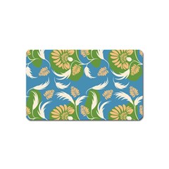 Folk Floral Pattern  Flowers Print  Magnet (name Card) by Eskimos