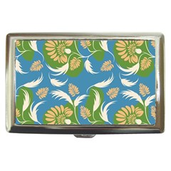 Folk Floral Pattern  Flowers Print  Cigarette Money Case by Eskimos