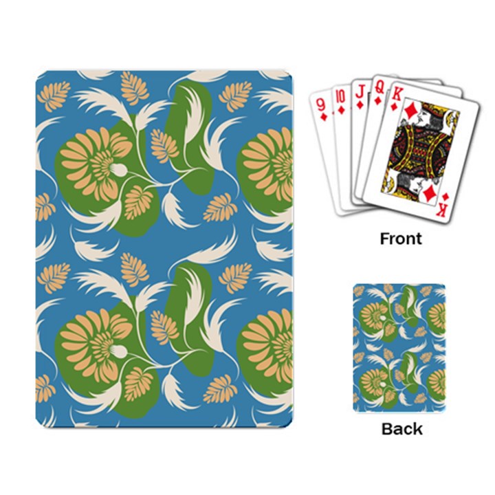 Folk floral pattern. Flowers print. Playing Cards Single Design (Rectangle)