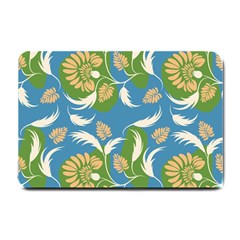 Folk Floral Pattern  Flowers Print  Small Doormat  by Eskimos