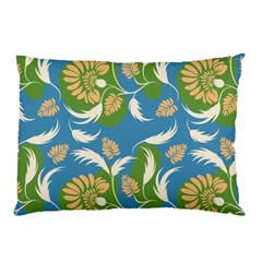 Folk Floral Pattern  Flowers Print  Pillow Case by Eskimos