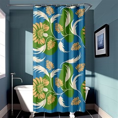 Folk Floral Pattern  Flowers Print  Shower Curtain 36  X 72  (stall)  by Eskimos