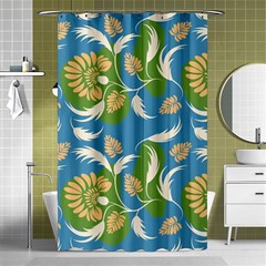 Folk Floral Pattern  Flowers Print  Shower Curtain 48  X 72  (small)  by Eskimos