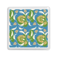 Folk Floral Pattern  Flowers Print  Memory Card Reader (square) by Eskimos