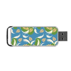 Folk Floral Pattern  Flowers Print  Portable Usb Flash (one Side) by Eskimos