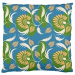 Folk floral pattern. Flowers print. Large Flano Cushion Case (One Side) Front