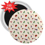 vegetables athletes 3  Magnets (100 pack) Front