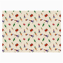 Vegetables Athletes Large Glasses Cloth by SychEva