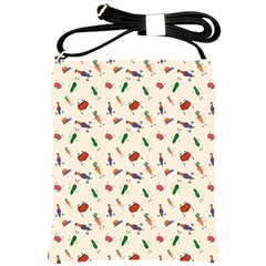 Vegetables Athletes Shoulder Sling Bag by SychEva