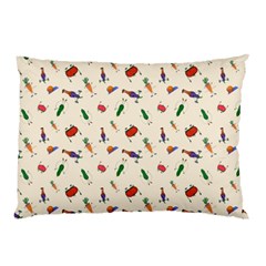 Vegetables Athletes Pillow Case (two Sides) by SychEva