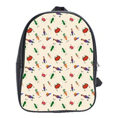 Vegetables Athletes School Bag (xl) by SychEva