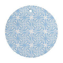 Abstract Stripes, Shapes, Lines Ornament (round) by SychEva