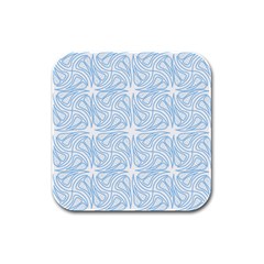 Abstract Stripes, Shapes, Lines Rubber Square Coaster (4 Pack)  by SychEva