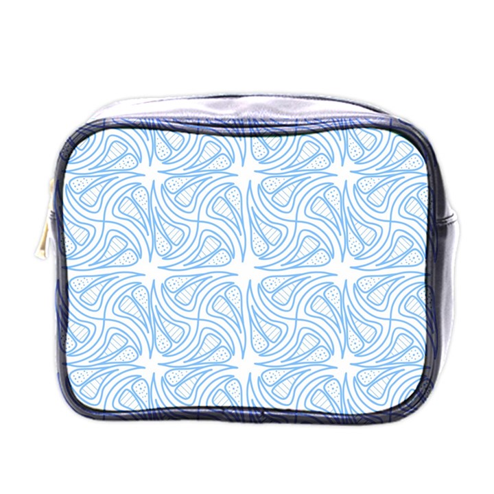 Abstract Stripes, Shapes, Lines Mini Toiletries Bag (One Side)