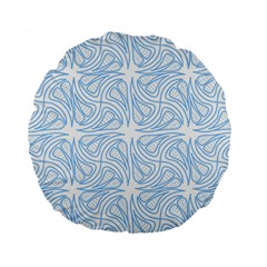 Abstract Stripes, Shapes, Lines Standard 15  Premium Round Cushions by SychEva