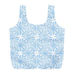 Abstract Stripes, Shapes, Lines Full Print Recycle Bag (l) by SychEva