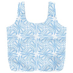 Abstract Stripes, Shapes, Lines Full Print Recycle Bag (xxl) by SychEva