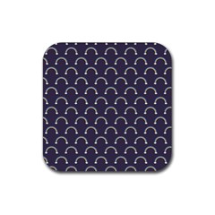 Pattern Arc En Ciel/nuages Rubber Coaster (square)  by kcreatif