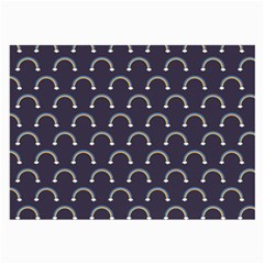 Pattern Arc En Ciel/nuages Large Glasses Cloth (2 Sides) by kcreatif