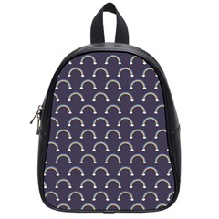 Pattern Arc En Ciel/nuages School Bag (small) by kcreatif