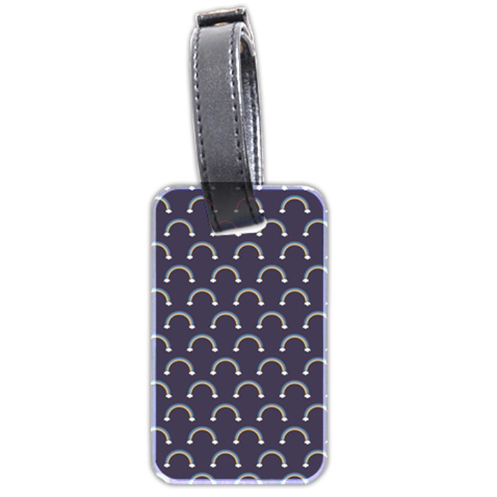 Pattern Arc en ciel/Nuages Luggage Tag (two sides)