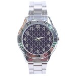 Pattern Arc en ciel/Nuages Stainless Steel Analogue Watch Front