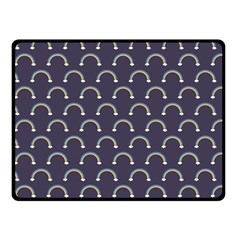 Pattern Arc En Ciel/nuages Double Sided Fleece Blanket (small)  by kcreatif