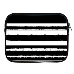 Bandes Abstrait Blanc/noir Apple Ipad 2/3/4 Zipper Cases by kcreatif