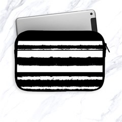 Bandes Abstrait Blanc/noir Apple Ipad Mini Zipper Cases by kcreatif