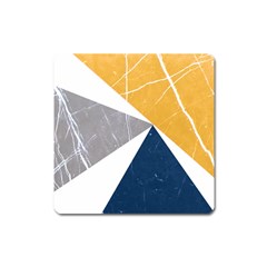 Pattern Abstrait Effet Bleu/jaune Square Magnet by kcreatif