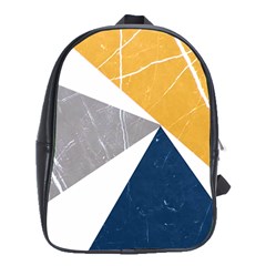 Pattern Abstrait Effet Bleu/jaune School Bag (xl)