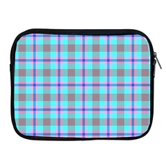 Tartan Mauve Purple Cyan Apple Ipad 2/3/4 Zipper Cases by oudeenpattern