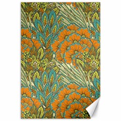 Orange Flowers Canvas 12  X 18  by goljakoff